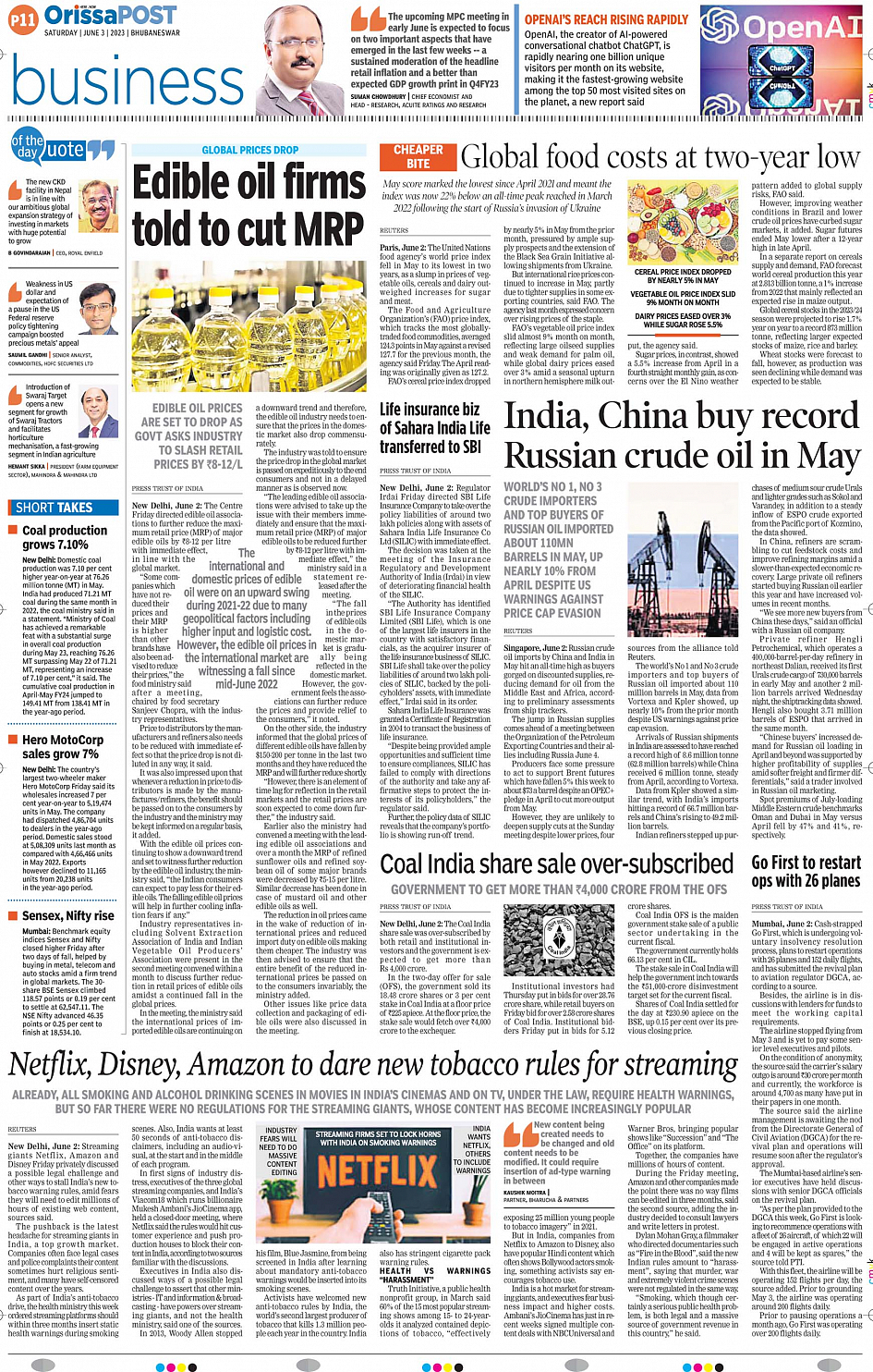 OrissaPost Page 11 English Daily ePaper Today Newspaper Latest