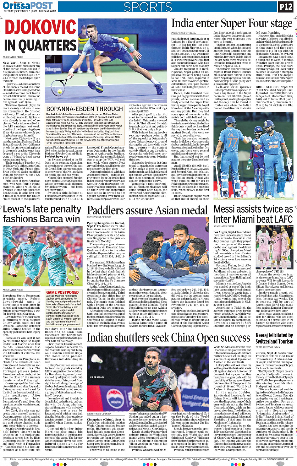 OrissaPost Page: 12 - English Daily ePaper, Today Newspaper, Latest news  from India and world - English Daily ePaper, Today Newspaper