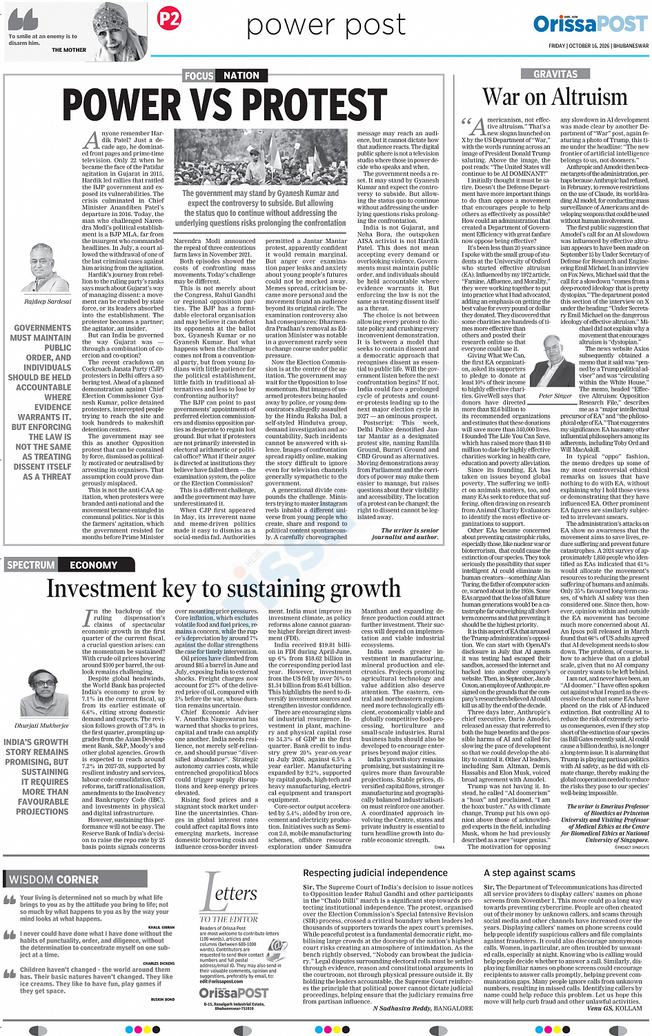 Engli Paper OrissaPOST Page: 6 - English Daily ePaper | Today Newspaper | Latest ...